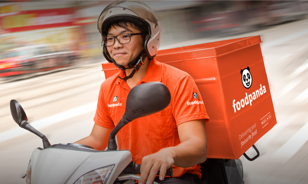 Photo of a FoodPanda delivery boy