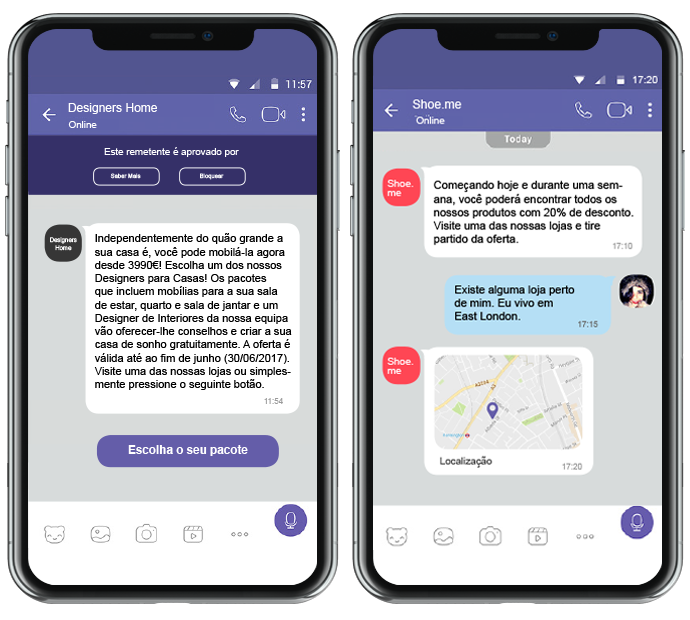 Mensagens no Viber, Viber Messaging