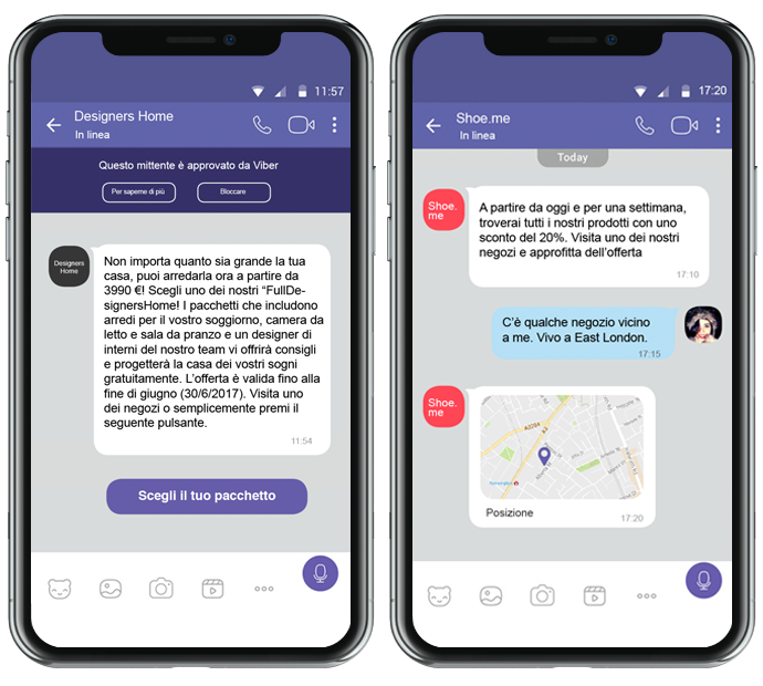 Messaggistica Viber, Viber Messaging